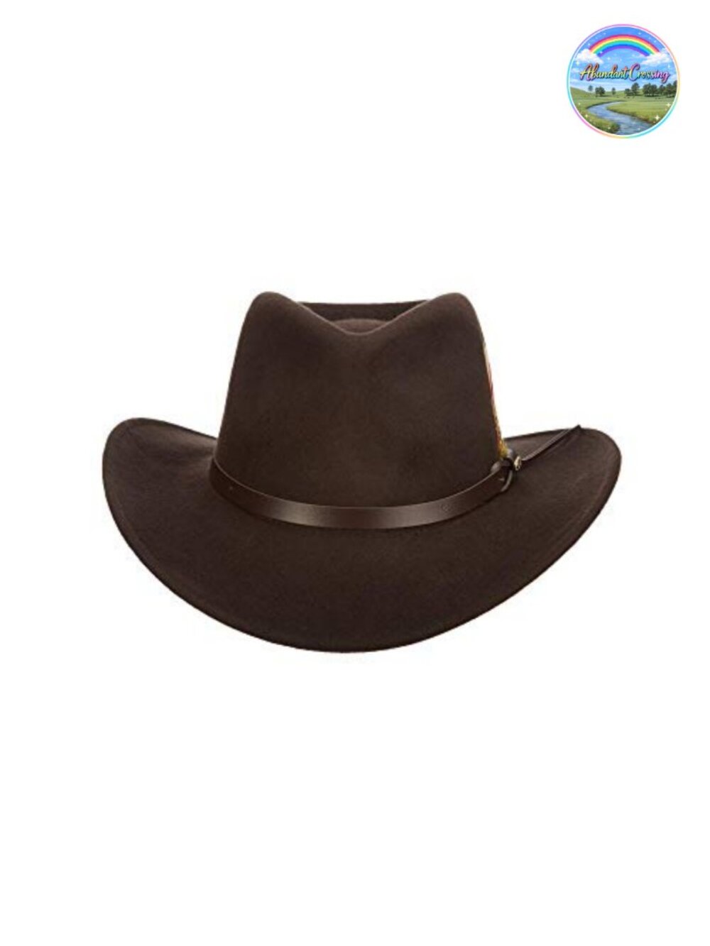 Men's Wool Felt Outback Sun Hat Crushable Wide Brim Water Repellent